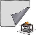 KOFAIR Square Fire Pit Mat (36 x 36 inch), Patio Fire Pit Pad, Fireproof Mat Deck Protector for Outdoor Wood Burning Fire Pit & BBQ Smoker, Fire-Resistant Grill Mat for Grass Lawn Protection (Gray)