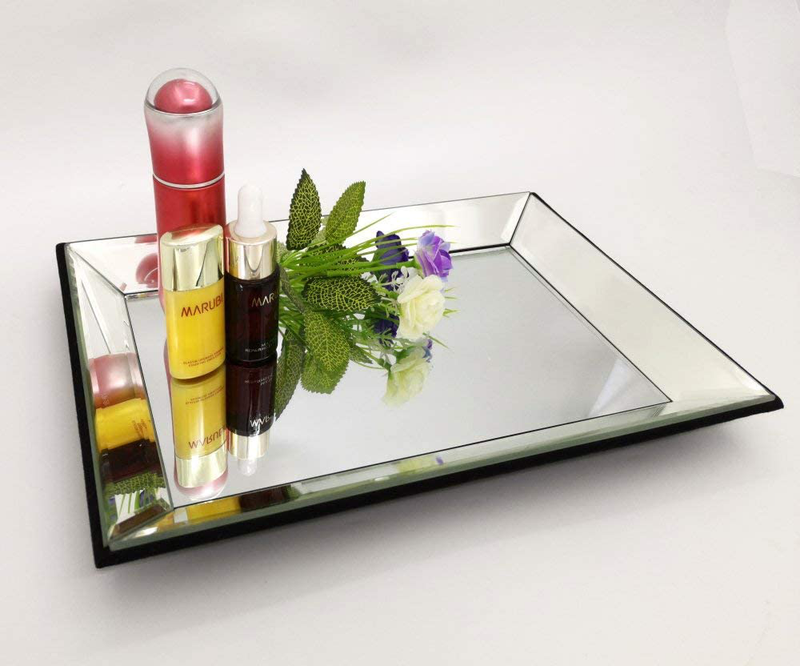 Meetart Rectangle30x21cmVanity Organizer Decorative Mirror Tray Vanity Tray Markup Jewelry Tray Silver Tray for Home Decor Home & Garden > Decor > Decorative Trays Meetart   