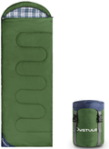 OUSTULE Camping Sleeping Bag -3 Season Warm & Cool Weather, Lightweight, Waterproof Indoor & Outdoor Use for Adults & Kids for Backpacking, Hiking, Traveling, Camping with Compression Sack Sporting Goods > Outdoor Recreation > Camping & Hiking > Sleeping Bags OUSTULE Army Green-Flannel  