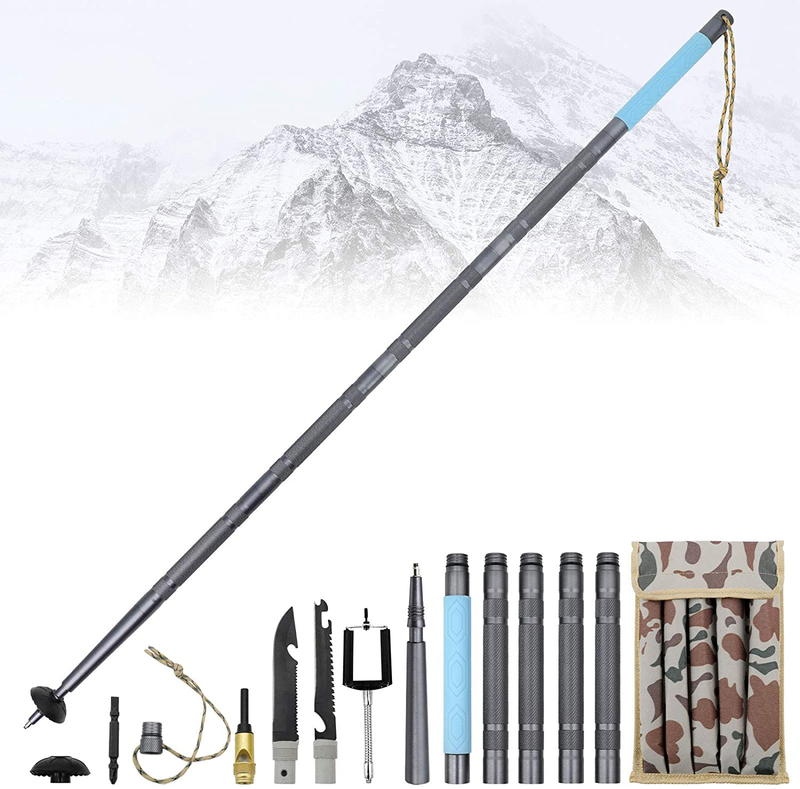 Kawuneeche Multifunctional Trekking Poles for Hiking Collapsible Walking Poles Adjustable Lightweight Camping Travel Climbing Supply with Luminous Handle&Storage Bag … Sporting Goods > Outdoor Recreation > Camping & Hiking > Hiking Poles Kawuneeche   
