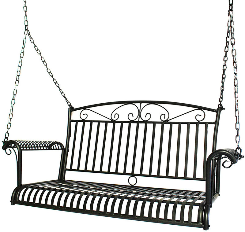 Courtyard Casual 5159 French Quarter Collection Swing, Black