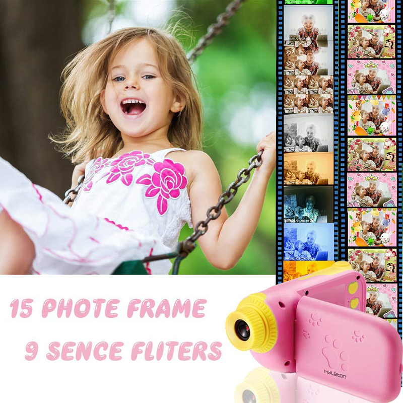 Kids Video Camera for Girls Gift,hyleton 1080P FHD Digital Kids Camera Camcorder Video DV with 2.4" Screen for Age 3-10 Cameras & Optics > Cameras > Video Cameras hyleton   