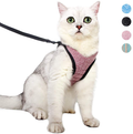 Heywean Cat Harness and Leash - Ultra Light Escape Proof Kitten Collar Cat Walking Jacket with Running Cushioning Soft and Comfortable Suitable for Puppies Rabbits Animals & Pet Supplies > Pet Supplies > Cat Supplies > Cat Apparel HEYWEAN Pink Small (Pack of 1) 