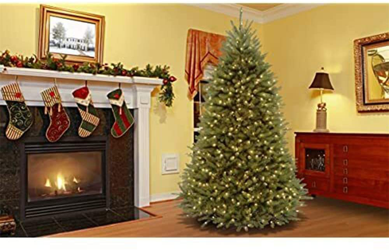 National Tree Company Pre-lit Artificial Christmas Tree | Includes Pre-strung White Lights and Stand | Dunhill Fir - 9 ft Home & Garden > Decor > Seasonal & Holiday Decorations > Christmas Tree Stands National Tree - Drop Ship   