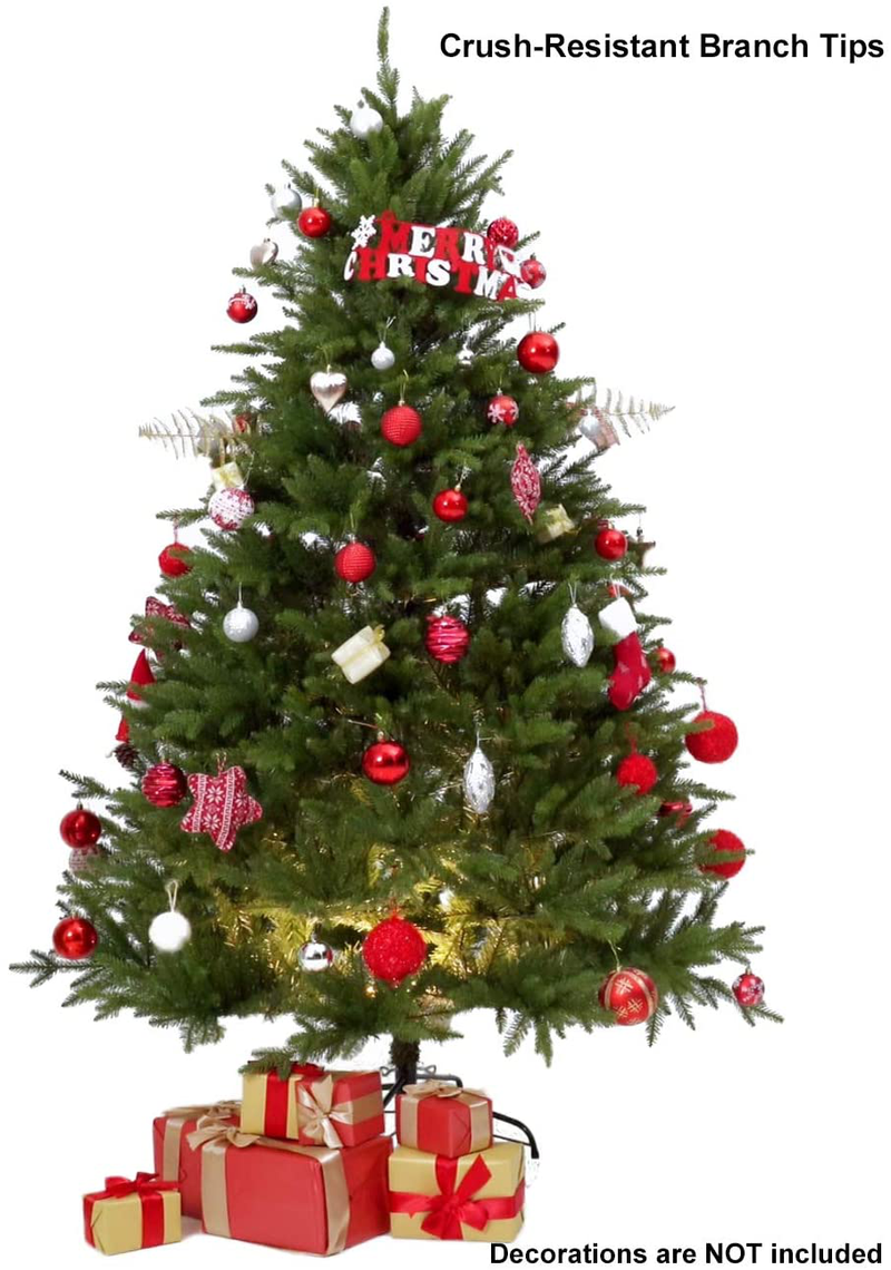 Togake Artificial Christmas Tree 5ft/6ft/7ft Hinged Unlit Full PE and PVC Tree w/830/1324/1888 Branch Tips-Foldable Metal Stand-Easy Assembly-Fat Xmas Tree for Holiday Outdoor and Indoor Decor-Green Home & Garden > Decor > Seasonal & Holiday Decorations > Christmas Tree Stands Togake   