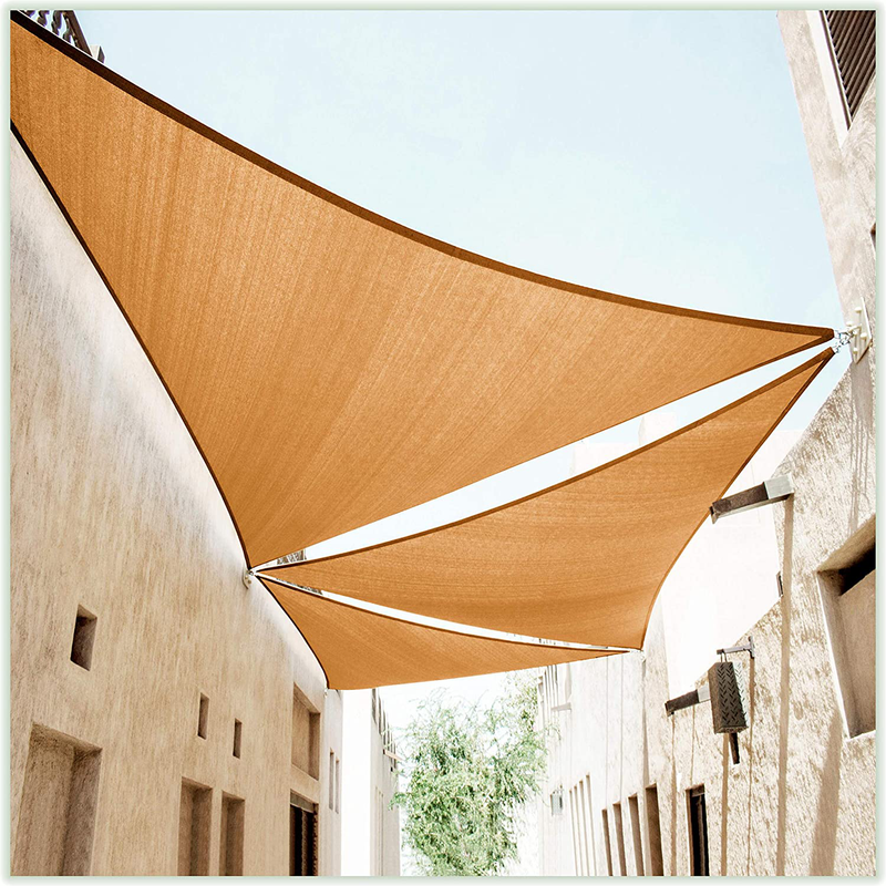 ColourTree 16' x 16' x 22.6' Grey Right Triangle CTAPRT16 Sun Shade Sail Canopy Mesh Fabric UV Block - Commercial Heavy Duty - 190 GSM - 3 Years Warranty (We Make Custom Size) Home & Garden > Lawn & Garden > Outdoor Living > Outdoor Umbrella & Sunshade Accessories ColourTree Sand Beige 12' x 12' x 12' Standard Size 