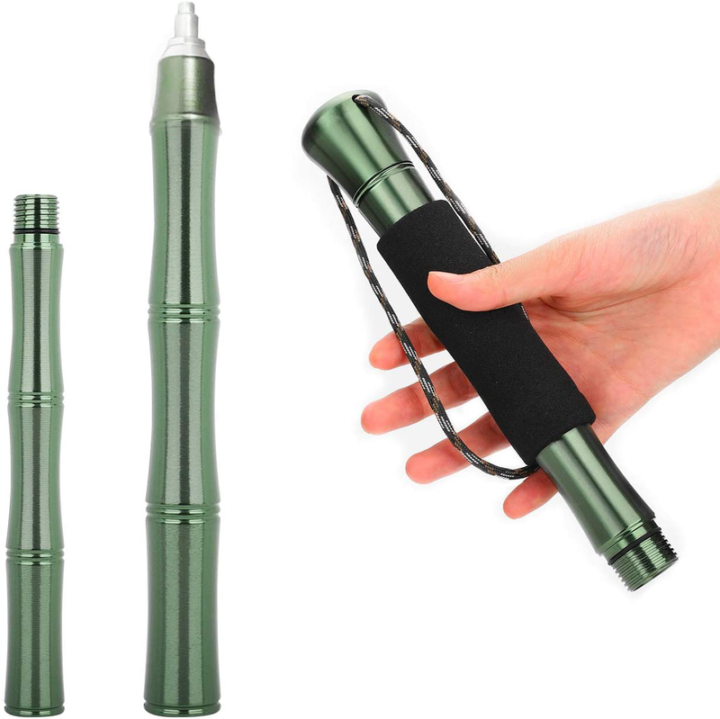 Jingrong Trekking Poles(Upgrade), of Aviation Aluminum Sturdy with Compass,Detachable for Hiking,Camping,Mountaining,Backpacking, Walking, Trekking and Carry Bag(Green)