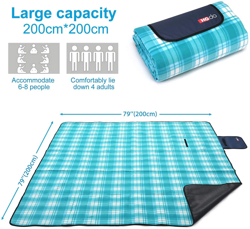 HOdo Picnic Blanket Extra Large Outdoor Camping Oversized Sandproof Mat Home & Garden > Lawn & Garden > Outdoor Living > Outdoor Blankets > Picnic Blankets HOdo   