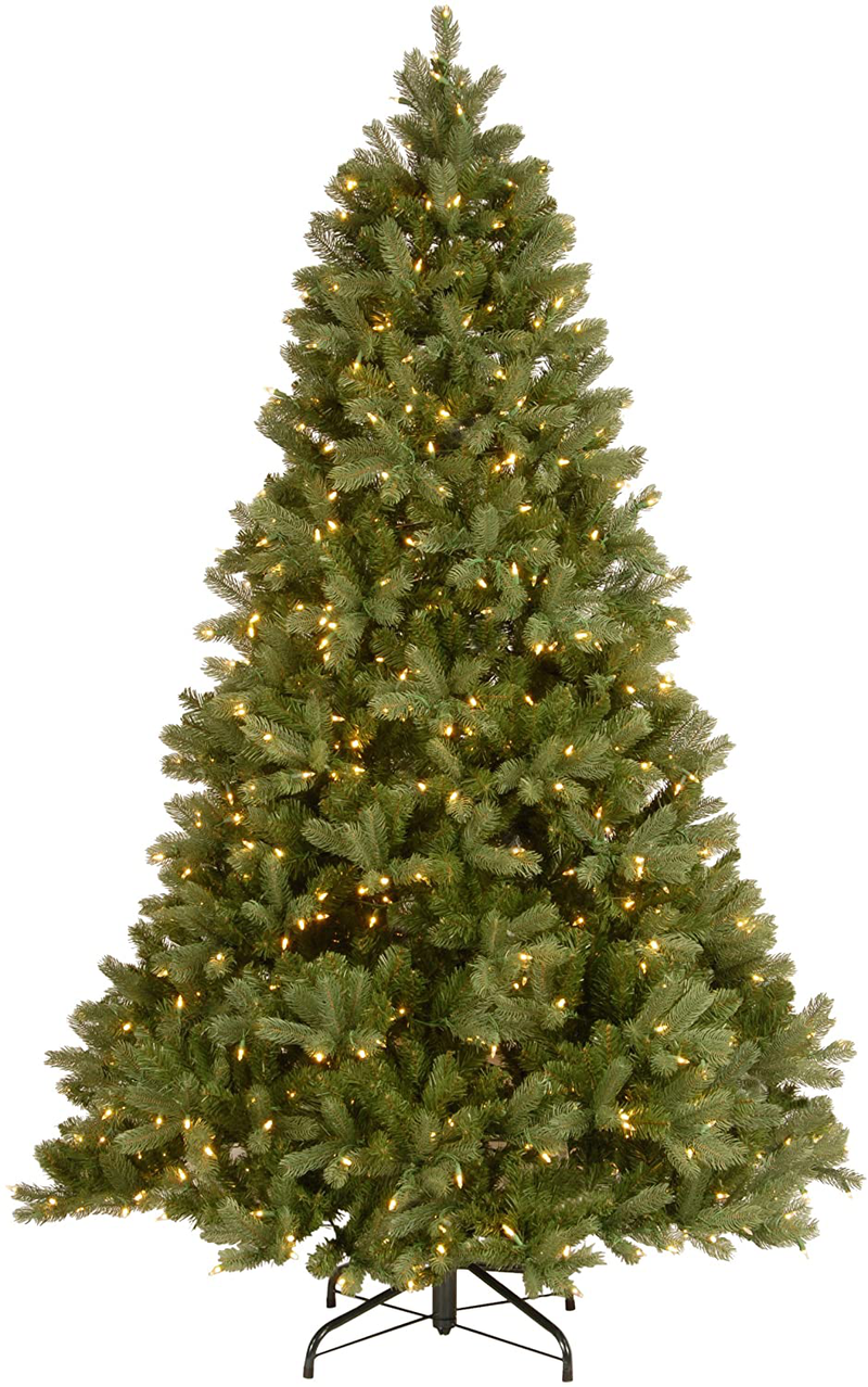 National Tree Company 'Feel Real' Pre-lit Artificial Christmas Tree | Includes Pre-strung Multi-Color LED Lights, PowerConnect and Stand | Downswept Douglas Fir - 6.5 ft Home & Garden > Decor > Seasonal & Holiday Decorations > Christmas Tree Stands National Tree 6.5 ft  