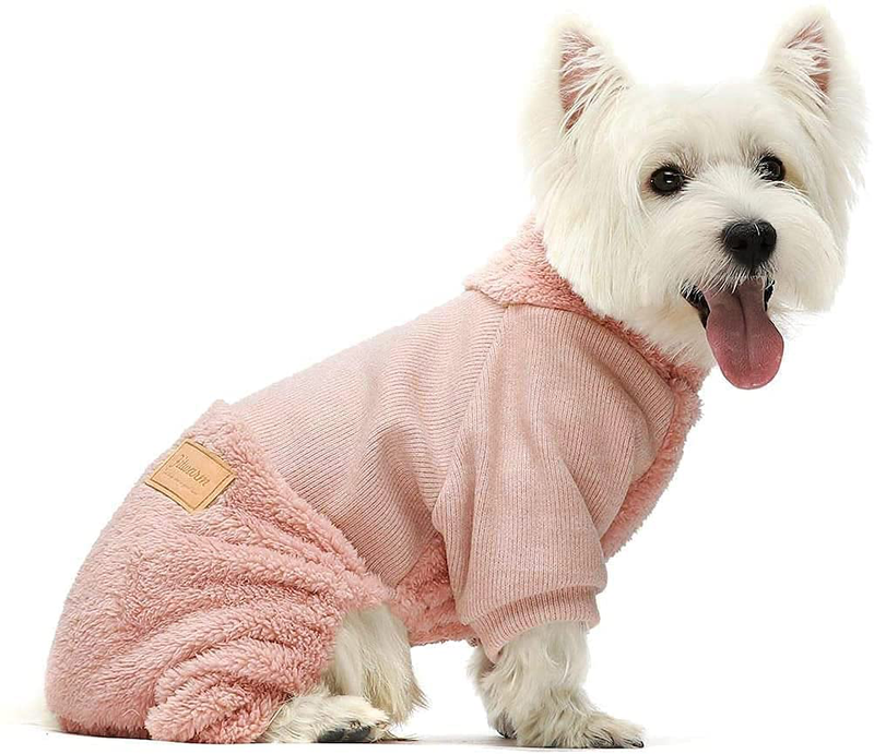 Fitwarm Turtleneck Knitted Dog Clothes Winter Outfits Pet Jumpsuits Cat Sweaters Animals & Pet Supplies > Pet Supplies > Dog Supplies > Dog Apparel Fitwarm   