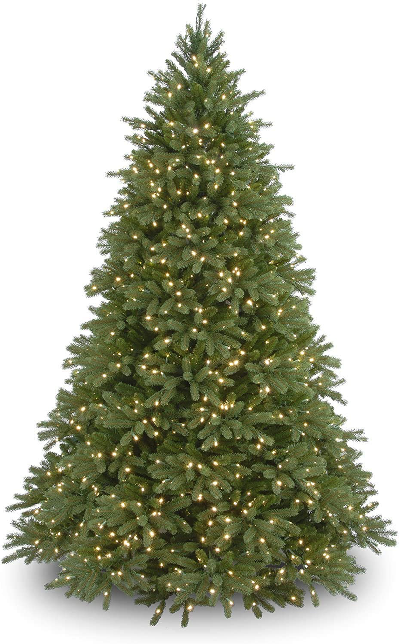 National Tree Company 'Feel Real' Pre-lit Artificial Christmas Tree | Includes Pre-strung White Lights and Stand | Jersey Fraser Fir Medium - 9 ft Home & Garden > Decor > Seasonal & Holiday Decorations > Christmas Tree Stands National Tree Company 7.5 ft  