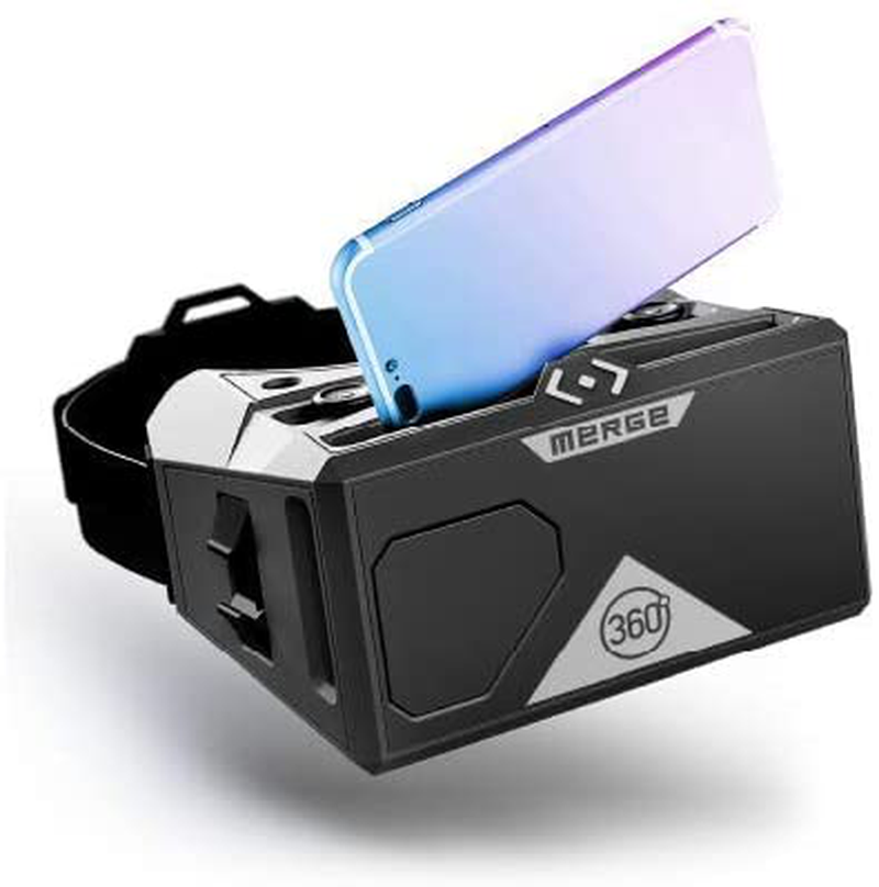 Merge AR/VR Headset - Go Anywhere - Virtual Reality Field Trips and Mixed Reality Learning - Science and STEM Ages 10 and up (Moon Grey) Electronics > Electronics Accessories > Computer Components > Input Devices > Game Controllers MERGE Moon Grey  