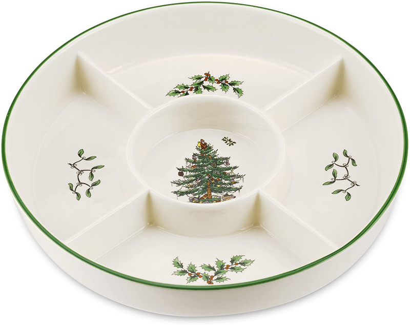 Spode Christmas Tree Sculpted Platter, 19-Inch Home & Garden > Decor > Seasonal & Holiday Decorations& Garden > Decor > Seasonal & Holiday Decorations Spode Christmas Tree 5-Section Hors D'oeuvres Low Platter  