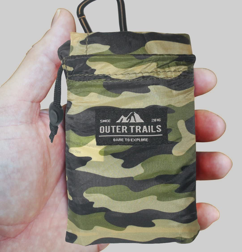 Outer Trails Pocket Picnic Blanket Mat - Water Resistant, Puncture Resistant, Compact, Ultra Lightweight, Compact & Soft - Picnics, Beach, Camping, Concerts, Festivals, Travel, Sports Home & Garden > Lawn & Garden > Outdoor Living > Outdoor Blankets > Picnic Blankets Outer Trails Camo  