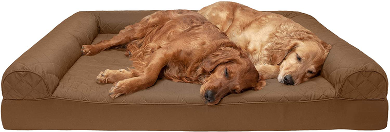 Furhaven Orthopedic Dog Beds for Small, Medium, and Large Dogs, CertiPUR-US Certified Foam Dog Bed Animals & Pet Supplies > Pet Supplies > Dog Supplies > Dog Beds Furhaven Quilted Toasted Brown Full Support Orthopedic Foam Jumbo Plus (Pack of 1)