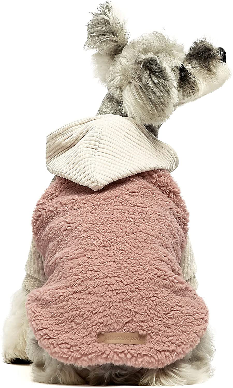 Fitwarm Velvet Thermal Dog Coat Puppy Winter Clothes Girl Pet Jacket Cat Hoodie Outfits Pullover Doggie Sweatshirt Animals & Pet Supplies > Pet Supplies > Dog Supplies > Dog Apparel Fitwarm   