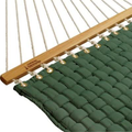 Hatteras Hammocks Navy Soft Weave Hammock with Free Extension Chains & Tree Hooks, Handcrafted in The USA, Accommodates 2 People, 450 LB Weight Capacity, 13 ft. x 55 in. Home & Garden > Lawn & Garden > Outdoor Living > Hammocks Hatteras Hammocks Green  