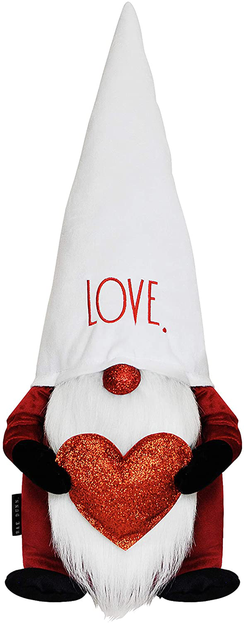 Rae Dunn Christmas Gnome Merry - 19 Inch Stuffed Plush Santa Figurine Doll with Felt Hat - Cute Ornaments and Holiday Decorations for Home Decor and Office Home & Garden > Decor > Seasonal & Holiday Decorations& Garden > Decor > Seasonal & Holiday Decorations Rae Dunn White With Heart - Merry Christmas  