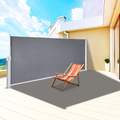 LOVESHARE Retractable Screen 71x118'' Awnig Rugged Full Aluminum Rust-Proof, Patio Sunshine Screen, Privacy Divider, Wind Screen, Long Service Life, Suitable for Courtyard, Roof Terraces and Pools Home & Garden > Lawn & Garden > Outdoor Living > Outdoor Umbrella & Sunshade Accessories VEVOR Gray 71''*118'' 