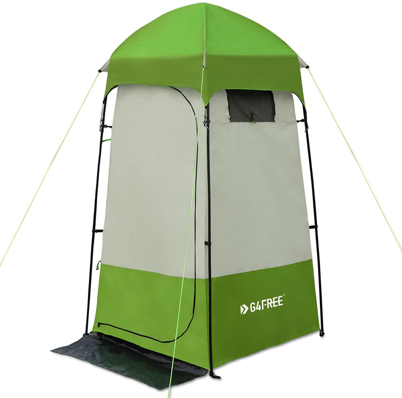 G4Free Camping Shower Tent, Privacy Tent Dressing Changing Room, Portable Toilet, Rain Shelter for Camping Beach with Carry Bag Sporting Goods > Outdoor Recreation > Camping & Hiking > Portable Toilets & ShowersSporting Goods > Outdoor Recreation > Camping & Hiking > Portable Toilets & Showers G4Free Green  