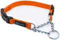 Max and Neo Stainless Steel Chain Martingale Collar - We Donate a Collar to a Dog Rescue for Every Collar Sold Animals & Pet Supplies > Pet Supplies > Dog Supplies Max and Neo ORANGE X-SMALL 