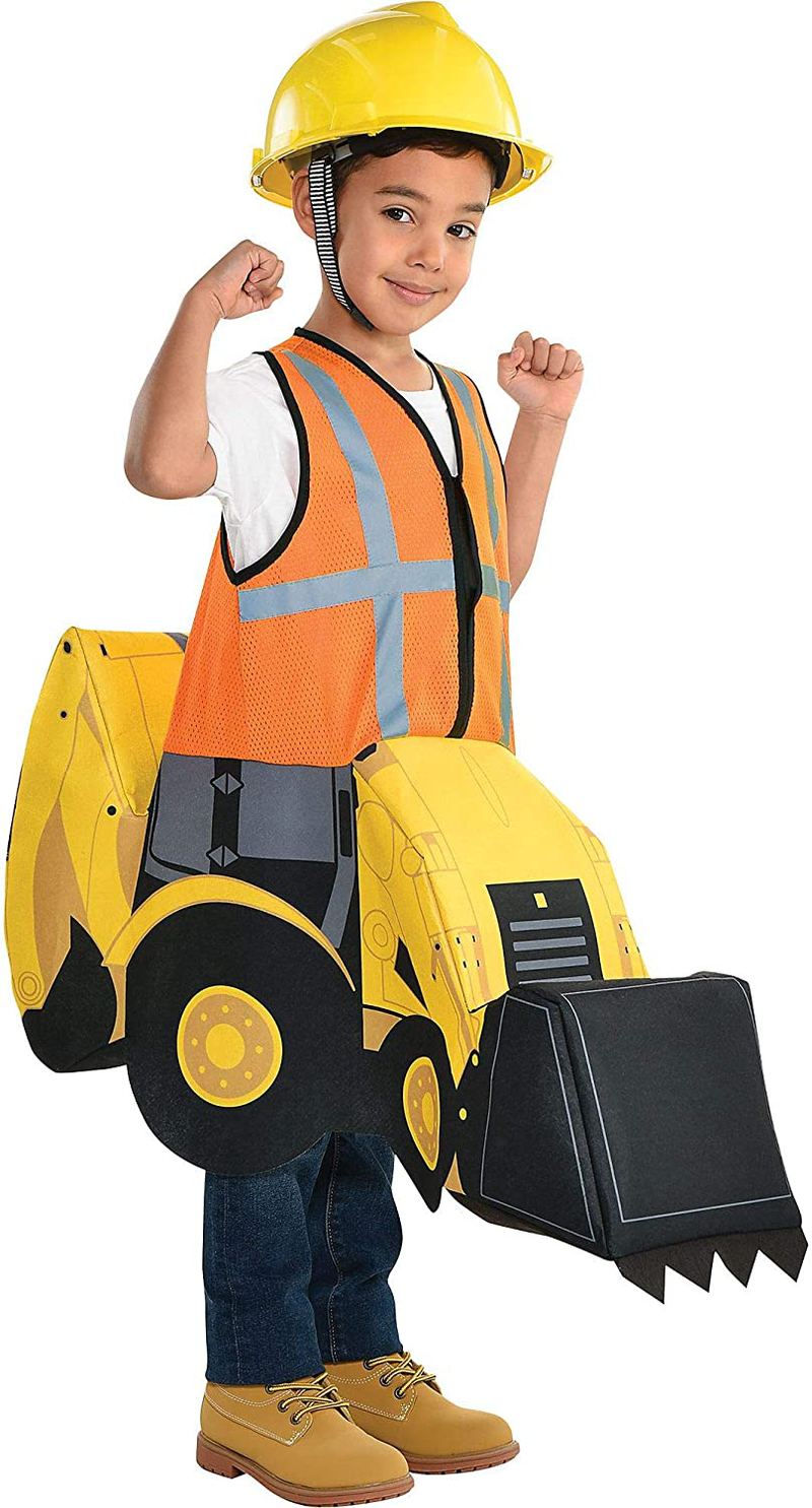 Party City Construction Digger Ride-On Halloween Costume for Children, Small, Includes Tractor Rider Suit Apparel & Accessories > Costumes & Accessories > Costumes Party City Default Title  