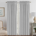 Linen Curtains Light Filtering Privacy Protecting Panels Premium Soft Rich Material Drapes with Rod Pocket, 2-Pack, 52 Wide x 96 inch Long, Natural Home & Garden > Decor > Window Treatments > Curtains & Drapes H.VERSAILTEX Dove 52"W x 108"L 
