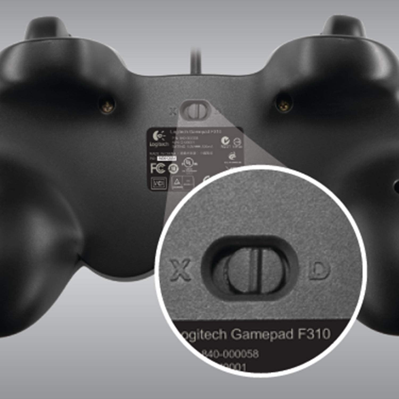 Logitech F310 Wired Gamepad Controller Console Like Layout 4 Switch D-Pad PC - Blue Electronics > Electronics Accessories > Computer Components > Input Devices > Game Controllers > Gaming Pads Logitech   