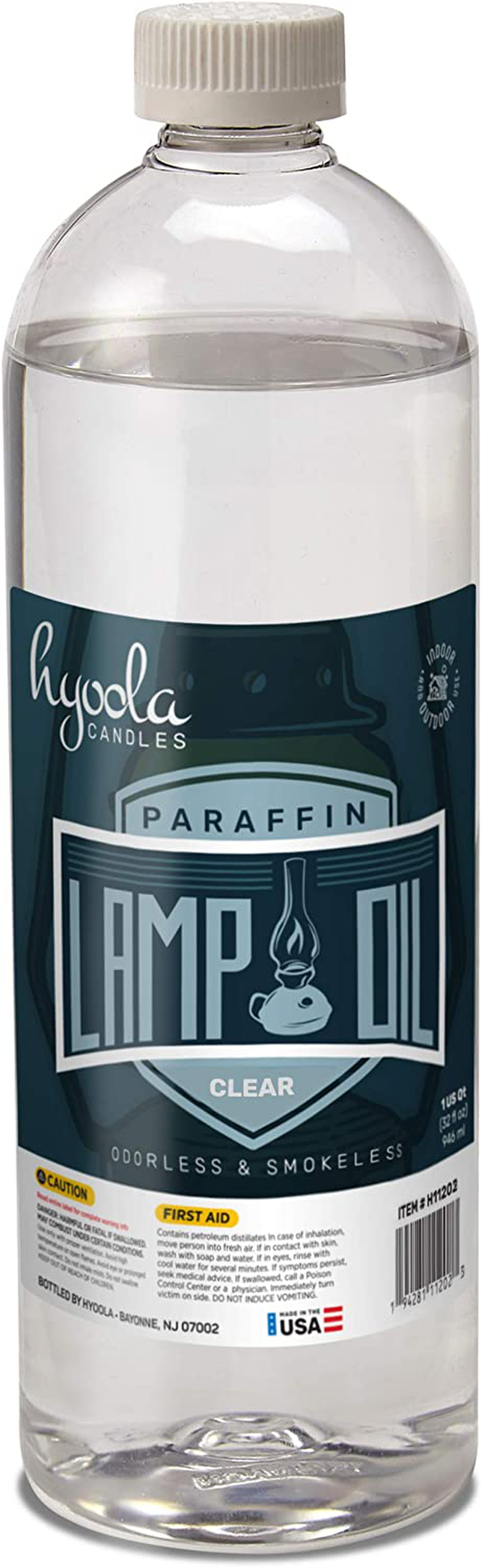 Hyoola Candles Liquid Paraffin Lamp Oil - Clear Smokeless, Odorless, Ultra Clean Burning Fuel for Indoor and Outdoor Use - Highest Purity Available - 32oz