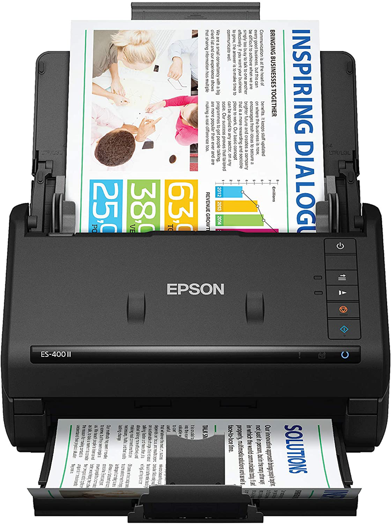 Epson Workforce ES-400 II Color Duplex Desktop Document Scanner for PC and Mac, with Auto Document Feeder (ADF) and Image Adjustment Tools Electronics > Print, Copy, Scan & Fax > Printers, Copiers & Fax Machines Epson   