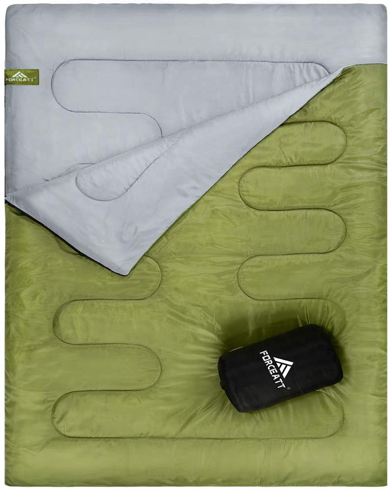 Forceatt Sleeping Bags for Adults, Ultralight Sleeping Bags for 1 and 2 Person, Lightweight Sleeping Bag with Storage Bag for Indoor, Outdoor, Camping, Hiking, Used for 10-30°C in Cool & Warm Weather. Sporting Goods > Outdoor Recreation > Camping & Hiking > Sleeping BagsSporting Goods > Outdoor Recreation > Camping & Hiking > Sleeping Bags Forceatt 2P-Golden Brown  