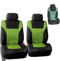 FH Group Sports Fabric Car Seat Covers Pair Set (Airbag Compatible), Gray / Black- Fit Most Car, Truck, SUV, or Van Vehicles & Parts > Vehicle Parts & Accessories > Motor Vehicle Parts > Motor Vehicle Seating ‎FH Group Green  
