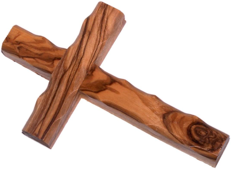 Olive wood Cross/Crucifix with sample from the Holy Land (5 Inches) Home & Garden > Decor > Artwork > Sculptures & Statues Holy Land Market 8 Inches  