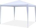 OUTDOOR WIND 10'x10' Canopy Tent Outdoor Portable Gazebo Canopy Shade Tent Wedding Party Tent Camping Shelter Gazebos with Carrying Bag(White) Home & Garden > Lawn & Garden > Outdoor Living > Outdoor Structures > Canopies & Gazebos OUTDOOR WIND White  