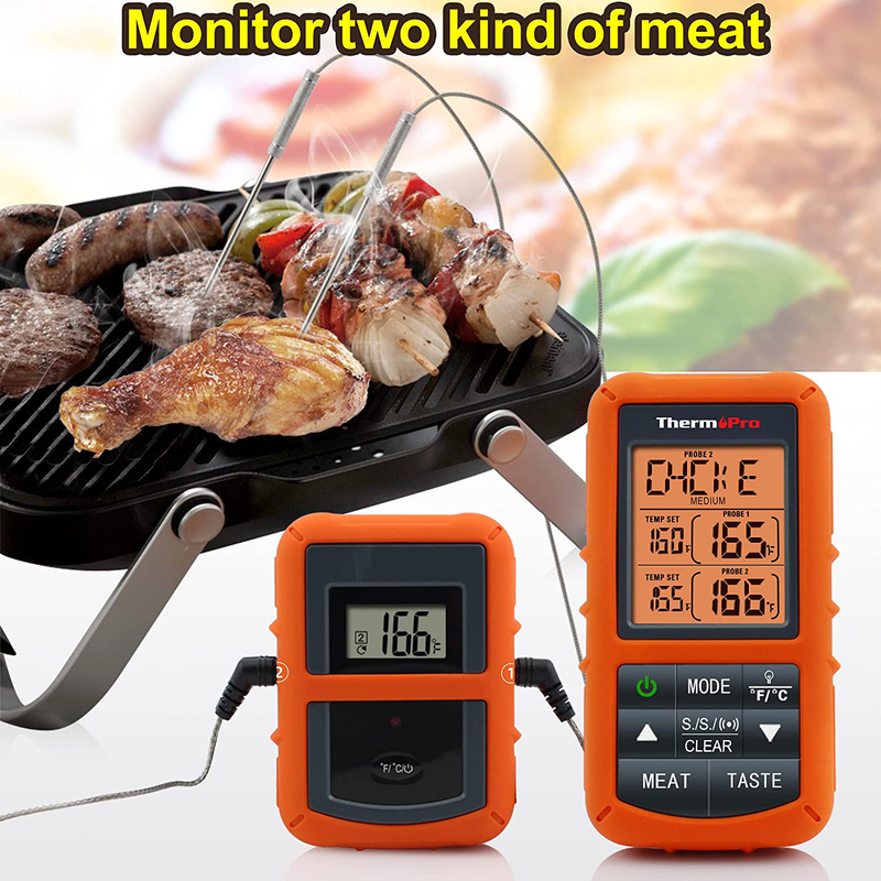 ThermoPro TP20 Wireless Remote Digital Cooking Food Meat Thermometer with Dual Probe for Smoker Grill BBQ Thermometer Home & Garden > Kitchen & Dining > Kitchen Tools & Utensils ThermoPro   