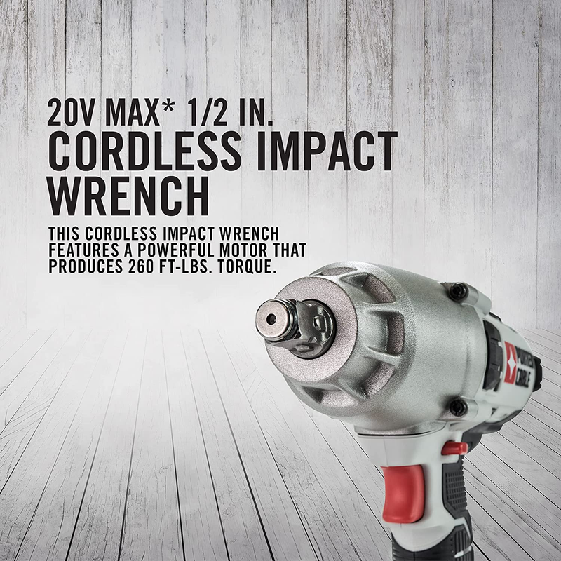 PORTER-CABLE 20V MAX Impact Wrench, 1/2-Inch (PCC740LA)