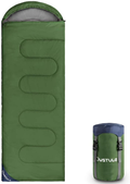 OUSTULE Camping Sleeping Bag -3 Season Warm & Cool Weather, Lightweight, Waterproof Indoor & Outdoor Use for Adults & Kids for Backpacking, Hiking, Traveling, Camping with Compression Sack Sporting Goods > Outdoor Recreation > Camping & Hiking > Sleeping Bags OUSTULE Army Green-Pongee, >59°F  