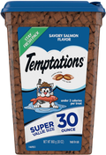 TEMPTATIONS Classic Crunchy and Soft Cat Treats, 30 oz. Animals & Pet Supplies > Pet Supplies > Cat Supplies > Cat Litter Temptations Salmon  