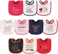 Hudson Baby Unisex Baby Cotton Terry Drooler Bibs with Fiber Filling Home & Garden > Decor > Seasonal & Holiday Decorations Hudson Baby Holiday Girl I Am One One Size 