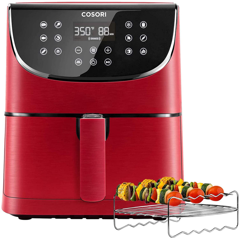 COSORI Smart WiFi Air Fryer(100 Recipes), 13 Cooking Functions, Keep Warm & Preheat & Shake Remind, Works with Alexa & Google Assistant, 5.8 QT, Black Home & Garden > Kitchen & Dining > Kitchen Tools & Utensils > Kitchen Knives COSORI Digital-Burgundy Red Air Fryer 3.7 QT