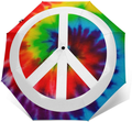 Peace sign portable Umbrella sunshade - Auto Open and Close Button and 8 Rib Reinforced Canopy