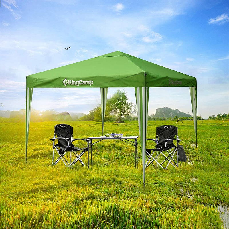KingCamp Instant Durable Multipurpose Portable Outdoor Canopy Tent, Fit for Patio Gazebo, Wedding Party, Commercial Fair Shelter, Car Shelter (10'×10'), Green, One Size Home & Garden > Lawn & Garden > Outdoor Living > Outdoor Structures > Canopies & Gazebos KingCamp Default Title  