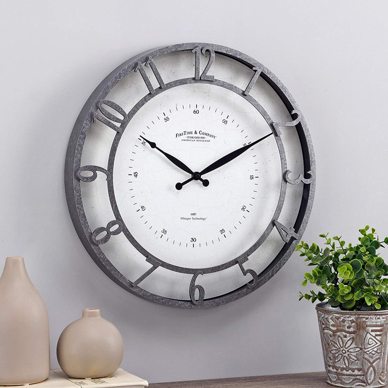 FirsTime & Co. Kensington Wall Clock Home & Garden > Decor > Clocks > Wall Clocks FirsTime & Co. Galvanized  