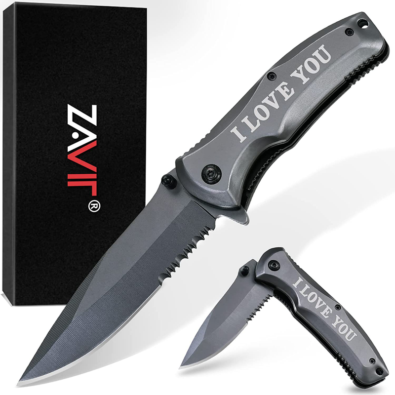 Gifts for Him Husband Men Dad,"I LOVE You"Pocket Knife,Anniversary Birthday Gifts Ideas,Christmas Stocking Stuffers Gifts for Men,Valentines Day Gifts for Boyfriend,Fathers Day Him Unique Gifts Home & Garden > Decor > Seasonal & Holiday Decorations ZAVIT Gifts for Husband Engraved:I LOVE YOU  