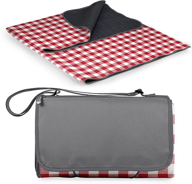 ONIVA - a Picnic Time Brand Outdoor Picnic Blanket Tote XL, Carnaby Street Home & Garden > Lawn & Garden > Outdoor Living > Outdoor Blankets > Picnic Blankets ONIVA - a Picnic Time brand Red/White Check  