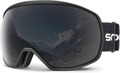 Snowledge Ski Goggles for Men Women with UV Protection, Anti-Fog Dual Lens  Snowledge 09 B-3#grey  