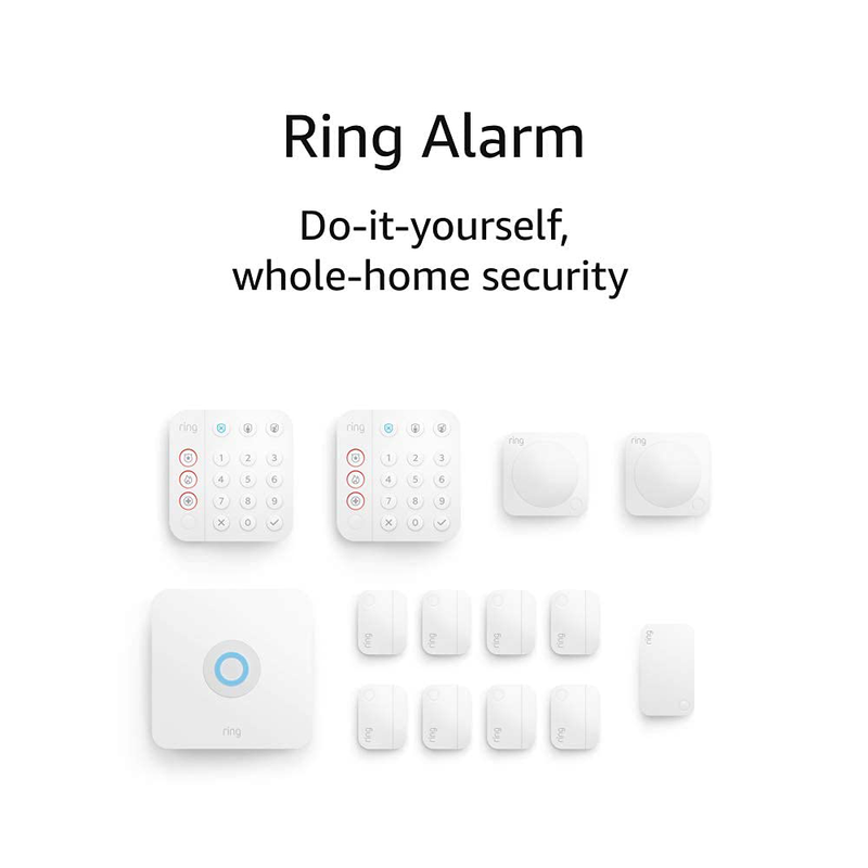Ring Alarm 14-piece kit (2nd Gen) – home security system with optional 24/7 professional monitoring – Works with Alexa Home & Garden > Business & Home Security > Home Alarm Systems Ring Ring Alarm  