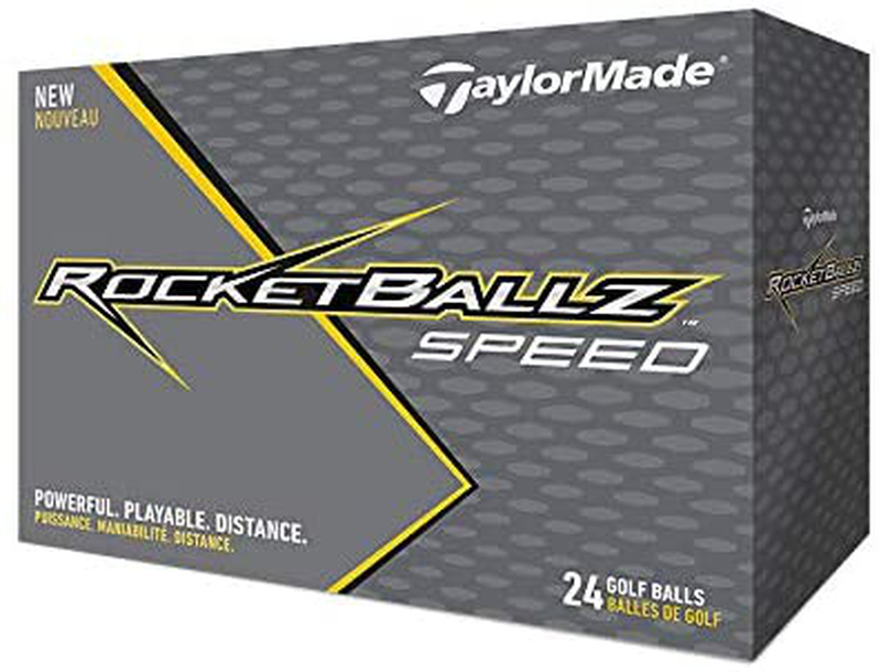 TaylorMade Rocketballz Speed Golf Balls  TaylorMade White (Two Dozen)  