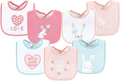 Hudson Baby Unisex Baby Cotton Terry Drooler Bibs with Fiber Filling Home & Garden > Decor > Seasonal & Holiday Decorations Hudson Baby Bunny One Size 