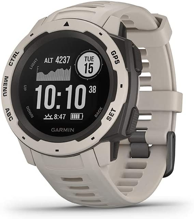 Garmin 010-02064-00 Instinct, Rugged Outdoor Watch with GPS, Features Glonass and Galileo, Heart Rate Monitoring and 3-Axis Compass, Graphite Apparel & Accessories > Jewelry > Watches Garmin Tundra Instinct 